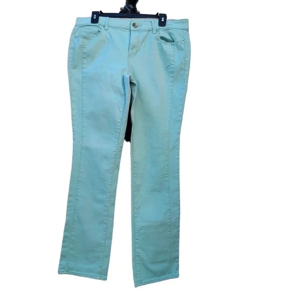 DKNY Jeans Soho Skinny Size 12 Mint Color - Picture 3 of 12